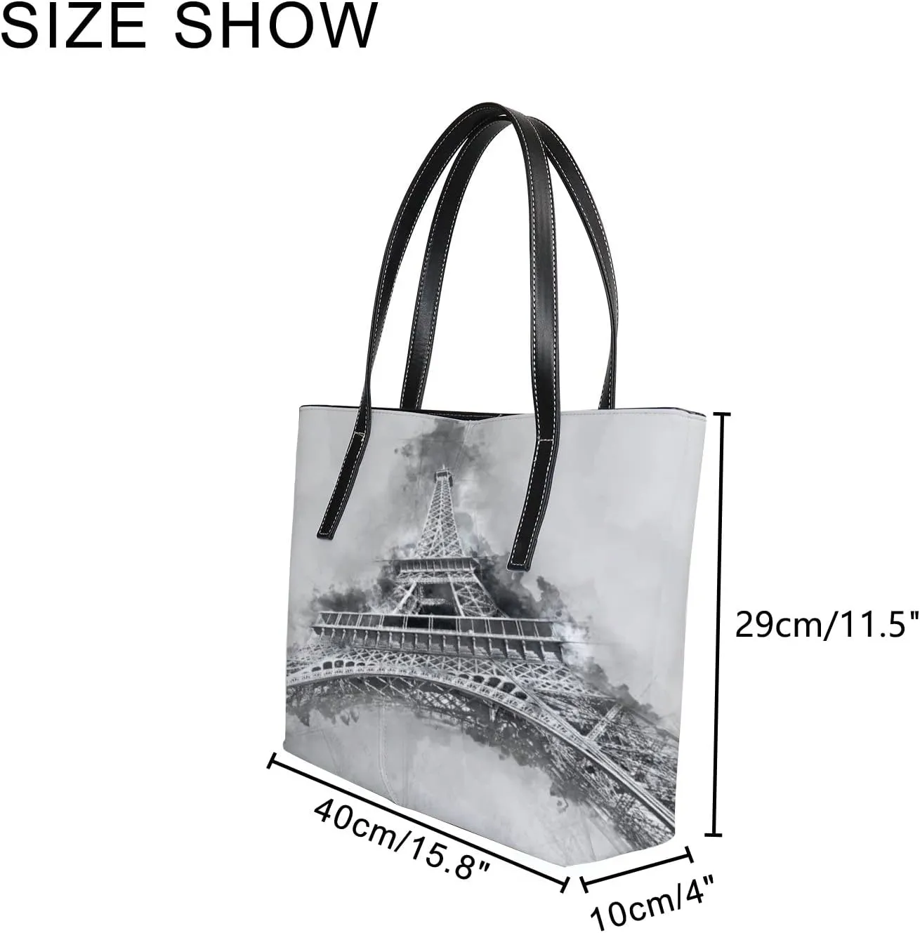 Tote Bag for Women PU Leather Handbags Women's Crossbody Handbags Work Tote Bags for Women Coachbags Tote Bag with Zipper