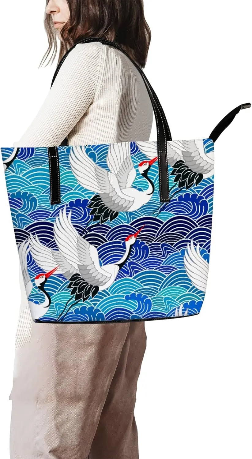 Tote Bag for Women PU Leather Handbags Women's Crossbody Handbags Work Tote Bags for Women Coachbags Tote Bag with Zipper