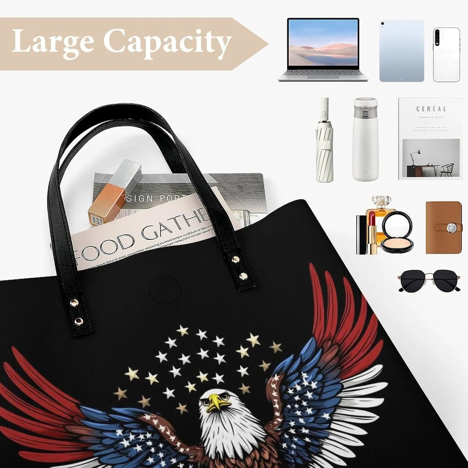 Tote Bag for Women Work Pu Leather Travel Purse and Handbags