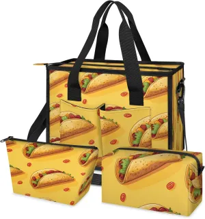 Tote Satchel Bag Set 3PCS for Women, Tote Briefcase Shoulder Handbag Purse Satchels