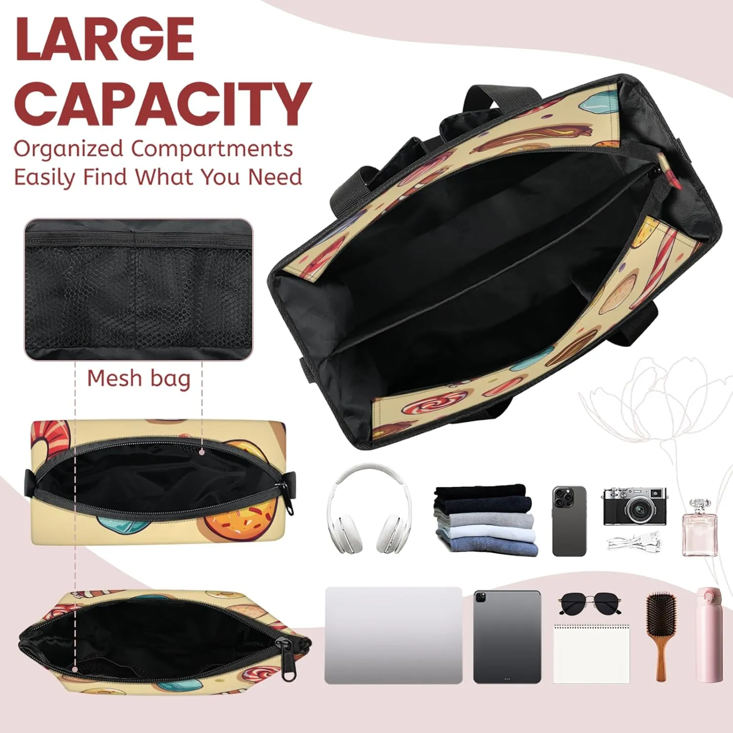 Tote Satchel Bag Set 3PCS for Women, Tote Briefcase Shoulder Handbag Purse Satchels