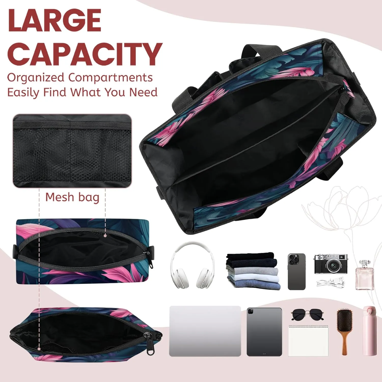 Tote Satchel Bag Set 3PCS for Women, Tote Briefcase Shoulder Handbag Purse Satchels