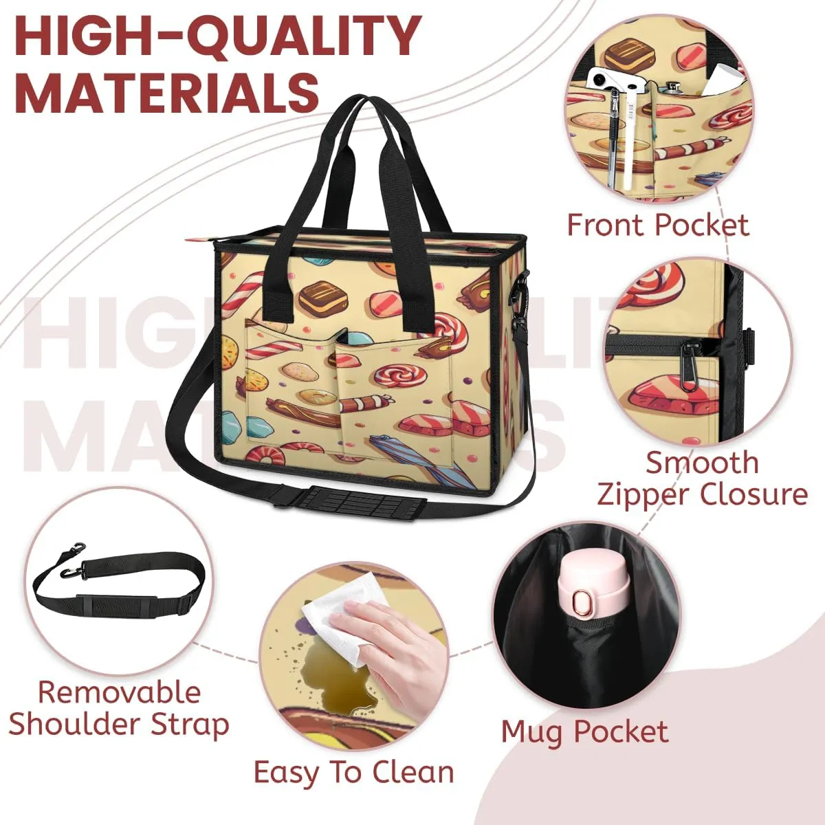 Tote Satchel Bag Set 3PCS for Women, Tote Briefcase Shoulder Handbag Purse Satchels