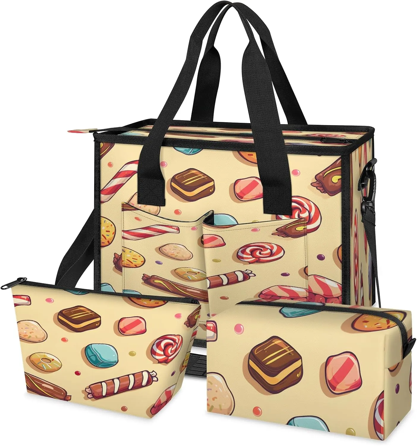 Tote Satchel Bag Set 3PCS for Women, Tote Briefcase Shoulder Handbag Purse Satchels