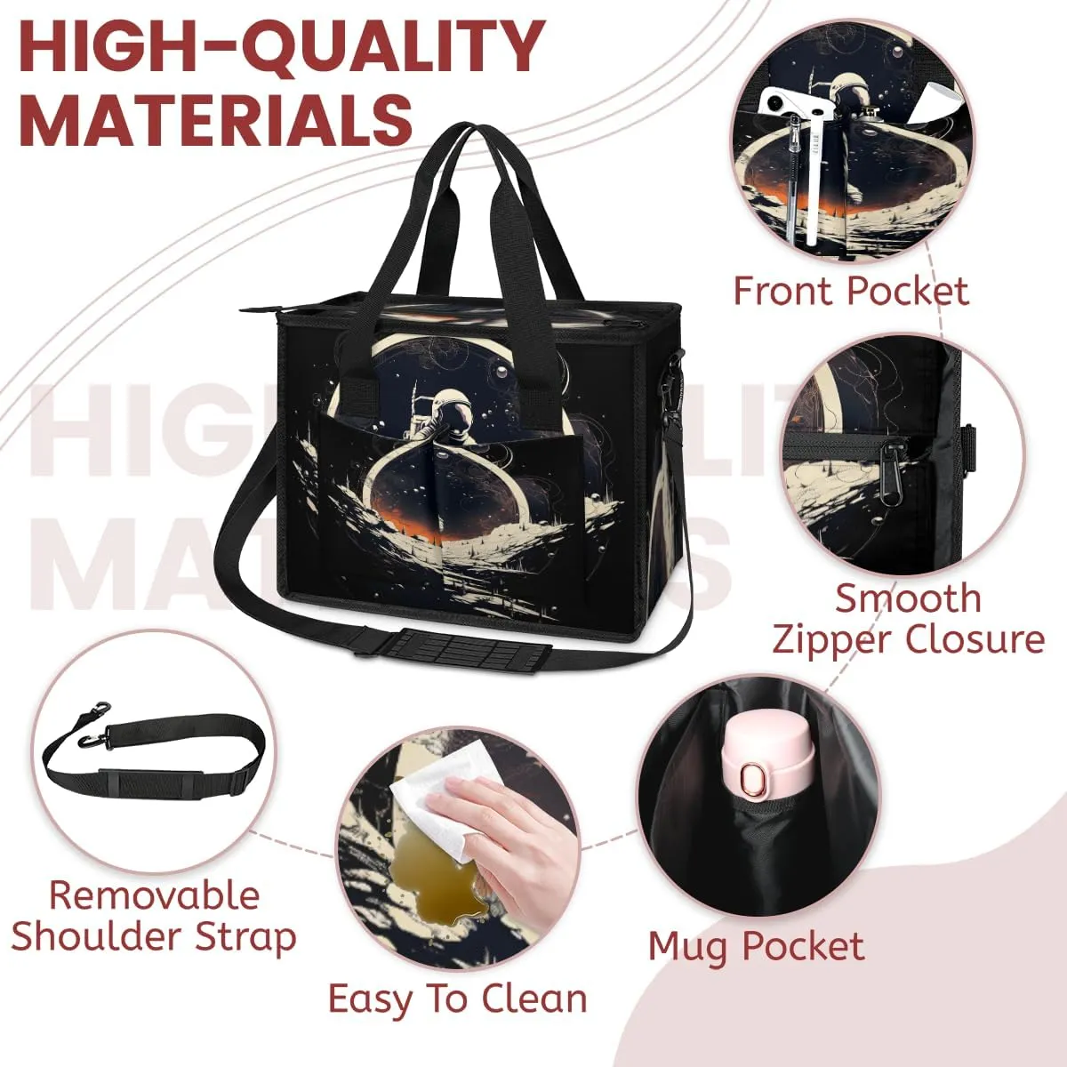 Tote Satchel Bag Set 3PCS for Women, Tote Briefcase Shoulder Handbag Purse Satchels