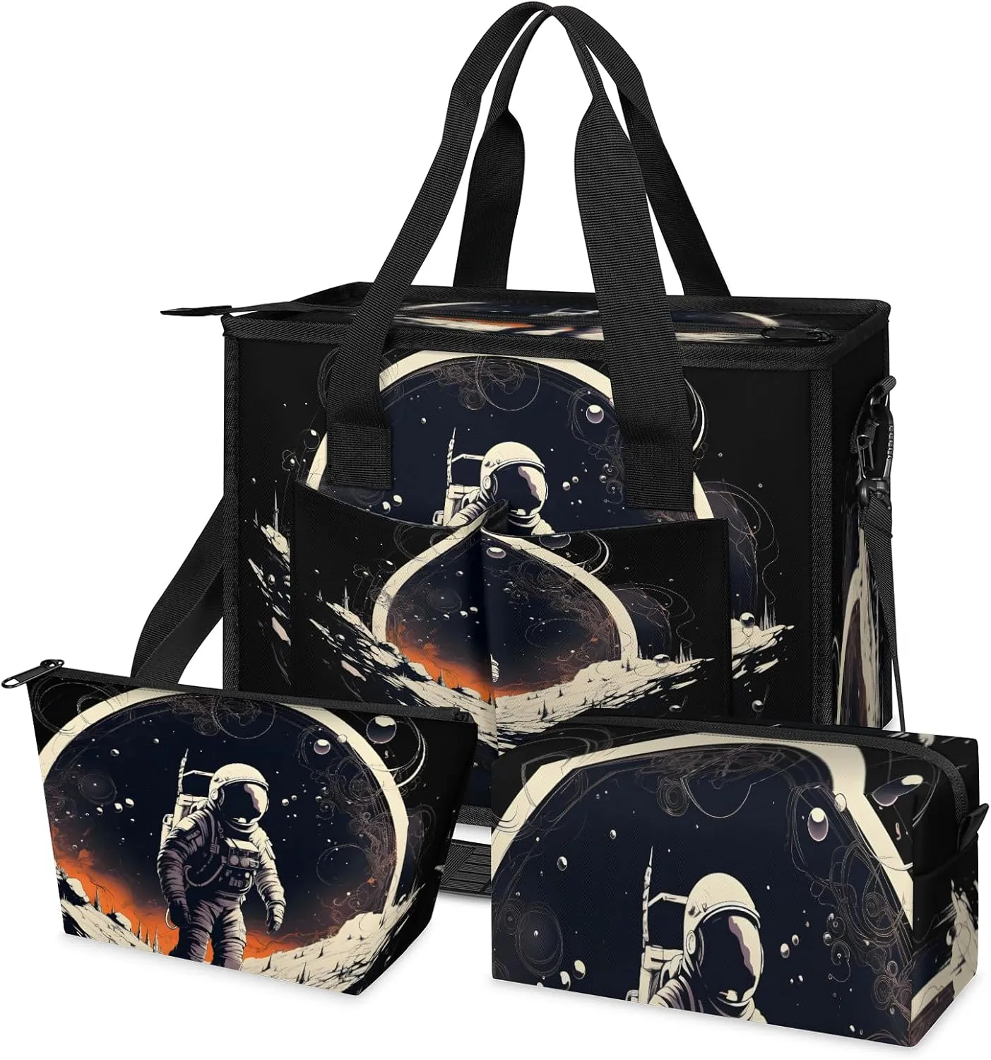 Tote Satchel Bag Set 3PCS for Women, Tote Briefcase Shoulder Handbag Purse Satchels
