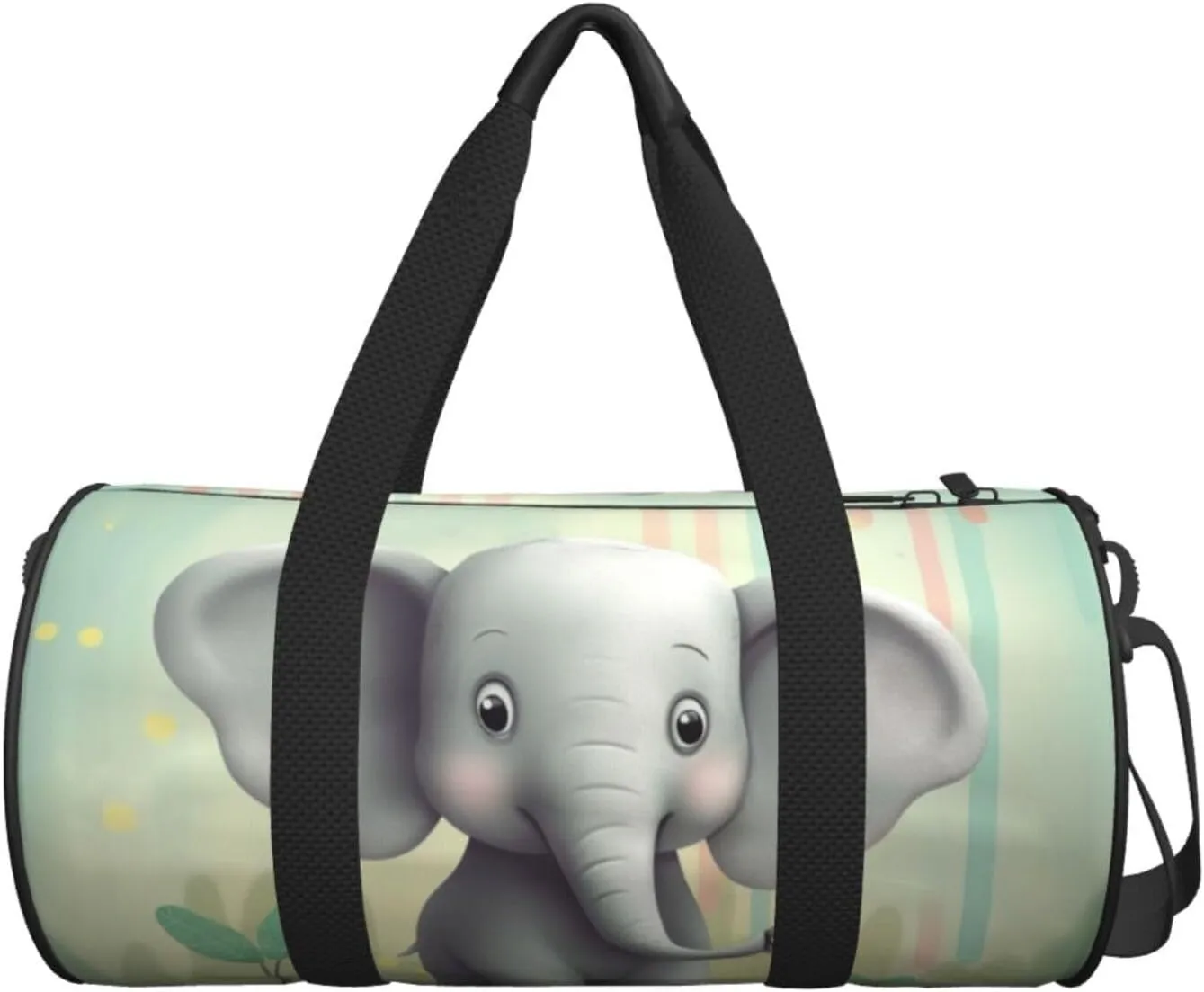 Travel Bag For Women,Lovely Elephant Print Personal Item Duffle Bags,Weekend Travel Duffel Tote Bag,Travel Sport Gym Bag For Men,Airplane Travel Essentials For Flying