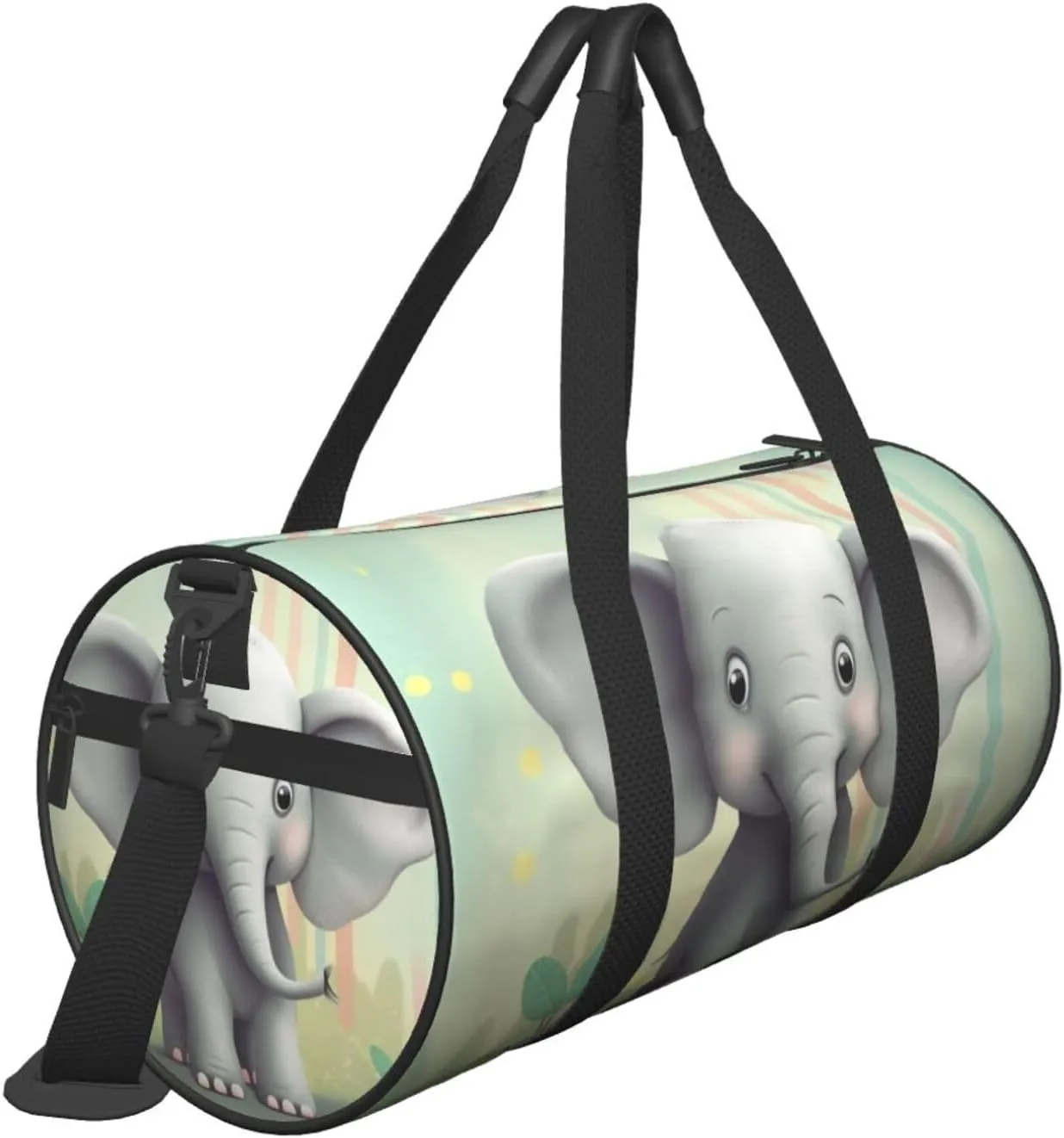 Travel Bag For Women,Lovely Elephant Print Personal Item Duffle Bags,Weekend Travel Duffel Tote Bag,Travel Sport Gym Bag For Men,Airplane Travel Essentials For Flying