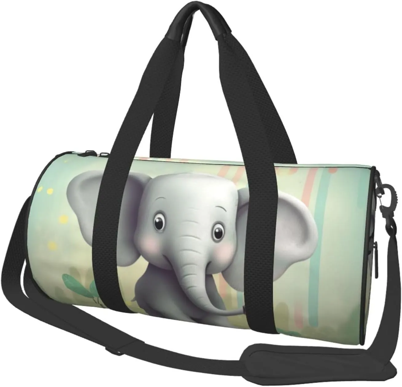 Travel Bag For Women,Lovely Elephant Print Personal Item Duffle Bags,Weekend Travel Duffel Tote Bag,Travel Sport Gym Bag For Men,Airplane Travel Essentials For Flying