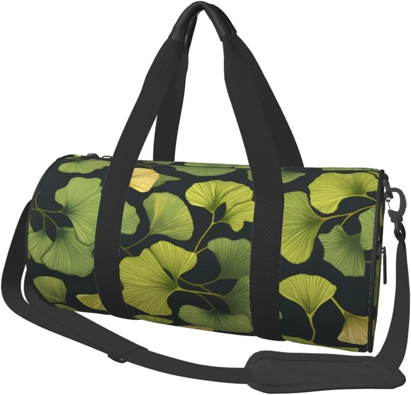 Travel Duffel Bag Foldable Weekender Overnight Bag Ginkgo Biloba Sports Tote Gym Bag Large Capacity Lightweight Carry On Luggage Bag for Men Women