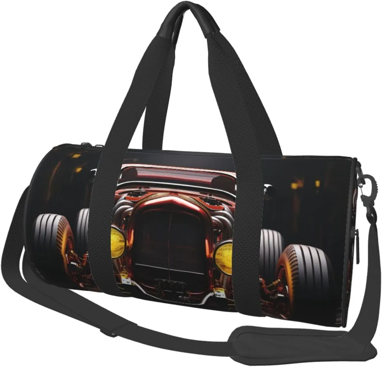 Travel Duffel Bag Foldable Weekender Overnight Bag Rod Car Sports Tote Gym Bag Large Capacity Lightweight Carry On Luggage Bag for Men Women