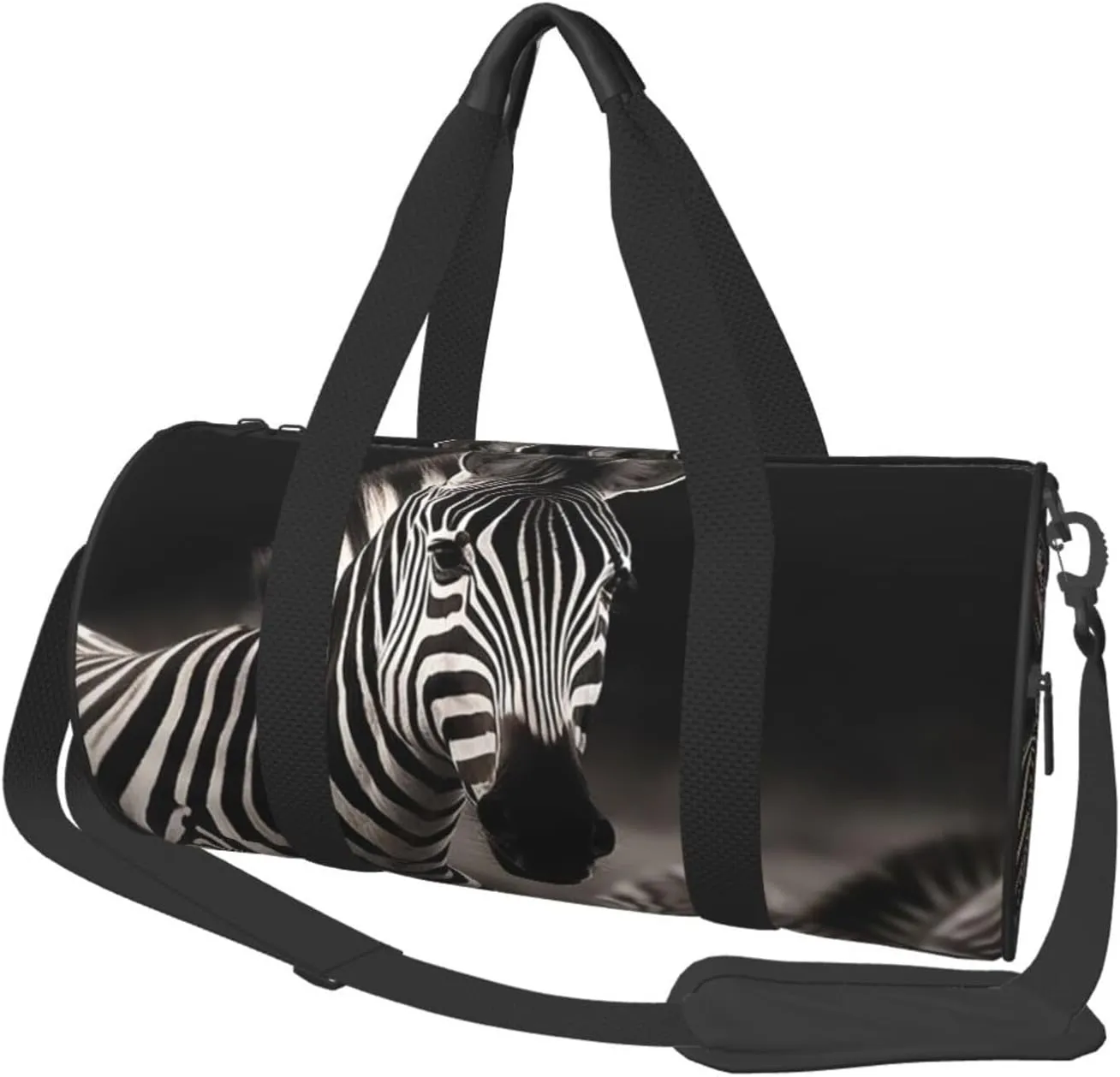Travel Duffel Bag Foldable Weekender Overnight Bag Wild Animals Zebra Sports Tote Gym Bags Large Capacity Lightweight Carry On Luggage Bags for Men Women
