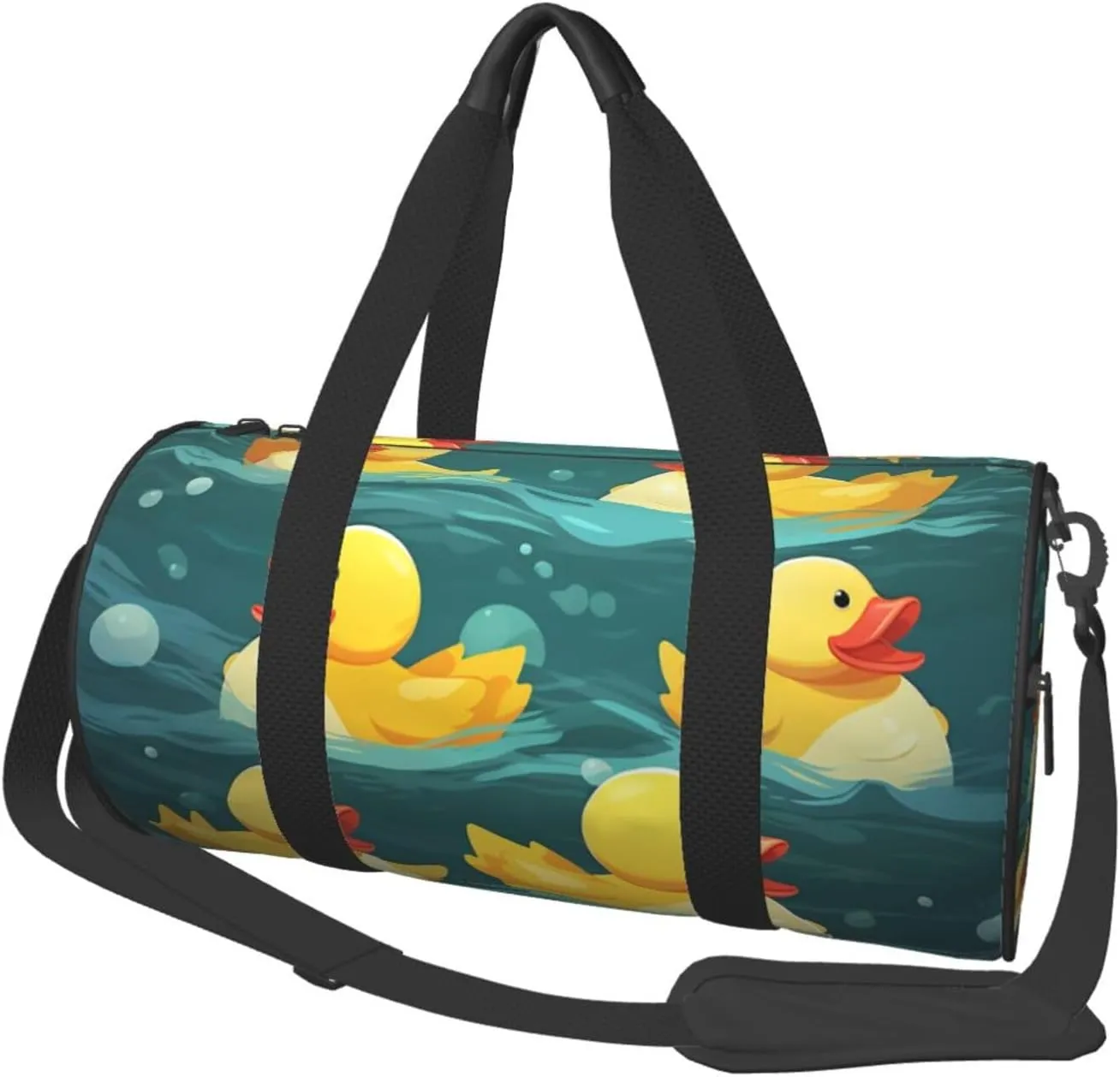 Travel Duffel Bag Foldable Weekender Travel Bag Rubber Ducks Sports Tote Gym Bag Large Capacity Weekender Overnight Bag Lightweight Carry On Luggage Bag for Men Women