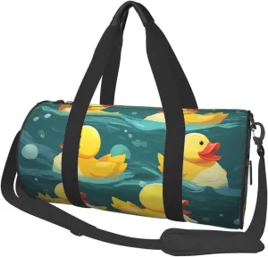 Travel Duffel Bag Foldable Weekender Travel Bag Rubber Ducks Sports Tote Gym Bag Large Capacity Weekender Overnight Bag Lightweight Carry On Luggage Bag for Men Women
