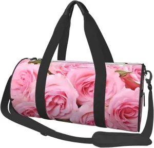 Travel Duffel Bag Fresh Roses Weekender Overnight Bag For Men Women Large Capacity Sports Gym Bag Canvas Carry On Tote Bags For Travel Yoga