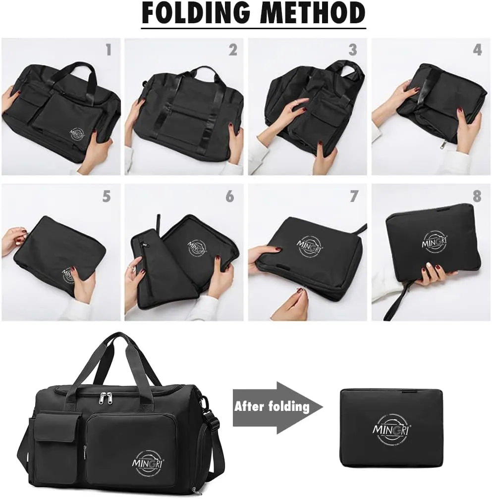 Travel Duffel Tote Bag,Travel Weekender Overnight Bags Women Carry On Bag Totes for Airplanes,Sports Gym Duffle with Trolley Sleeve