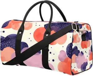 Travel Duffle Bag Clouds Print Gym Bags for Men Women Travel Duffel Bags with Adjustable Shoulder Strap Carry On Weekender Bag
