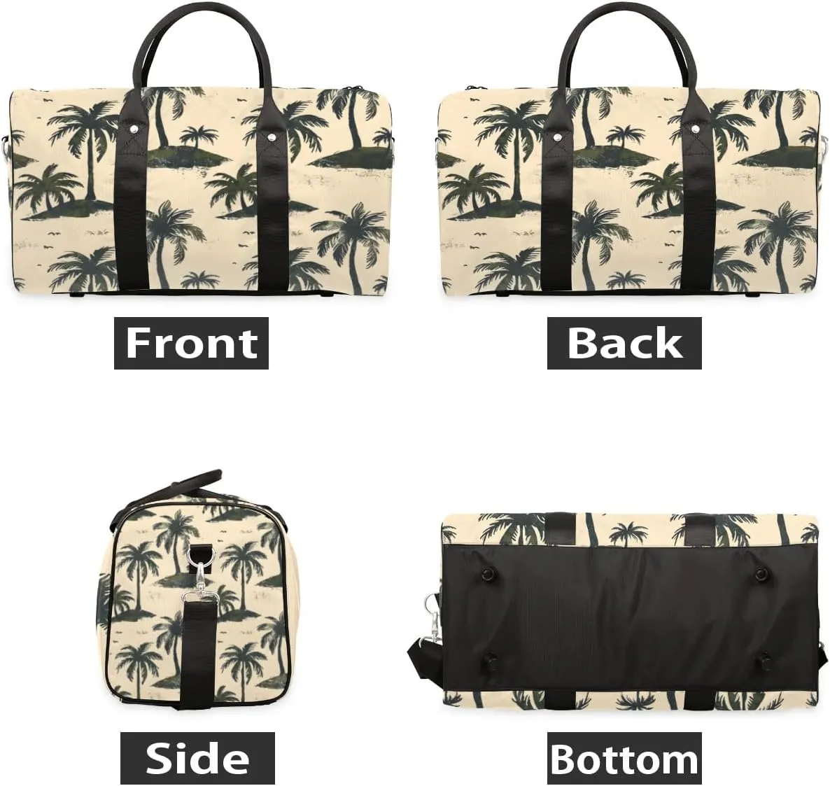 Travel Duffle Bag Coconut Tree Plant Gym Bags for Men Women Travel Duffel Bags with Adjustable Shoulder Strap Carry On Weekender Bag