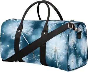 Travel Duffle Bag Dandelions Dancing Gym Bags for Men Women Travel Duffel Bags with Adjustable Shoulder Strap Carry On Weekender Bag