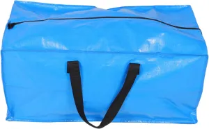 Travel Duffle Bag with Zipper and Handle Large Capacity Storage Bag for Clothes Versatile Moving and Sports Organizer Blue