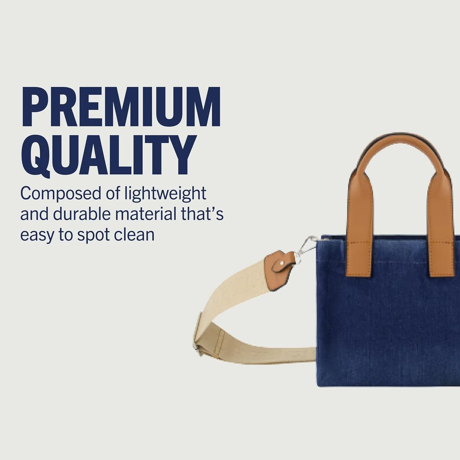 True Religion Tote Bag, Women's Mini Travel Shoulder Bag with Adjustable Strap
