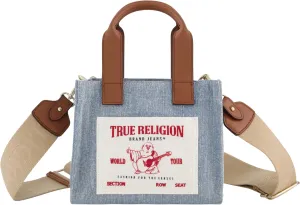 True Religion Tote Bag, Women's Mini Travel Shoulder Bag with Adjustable Strap