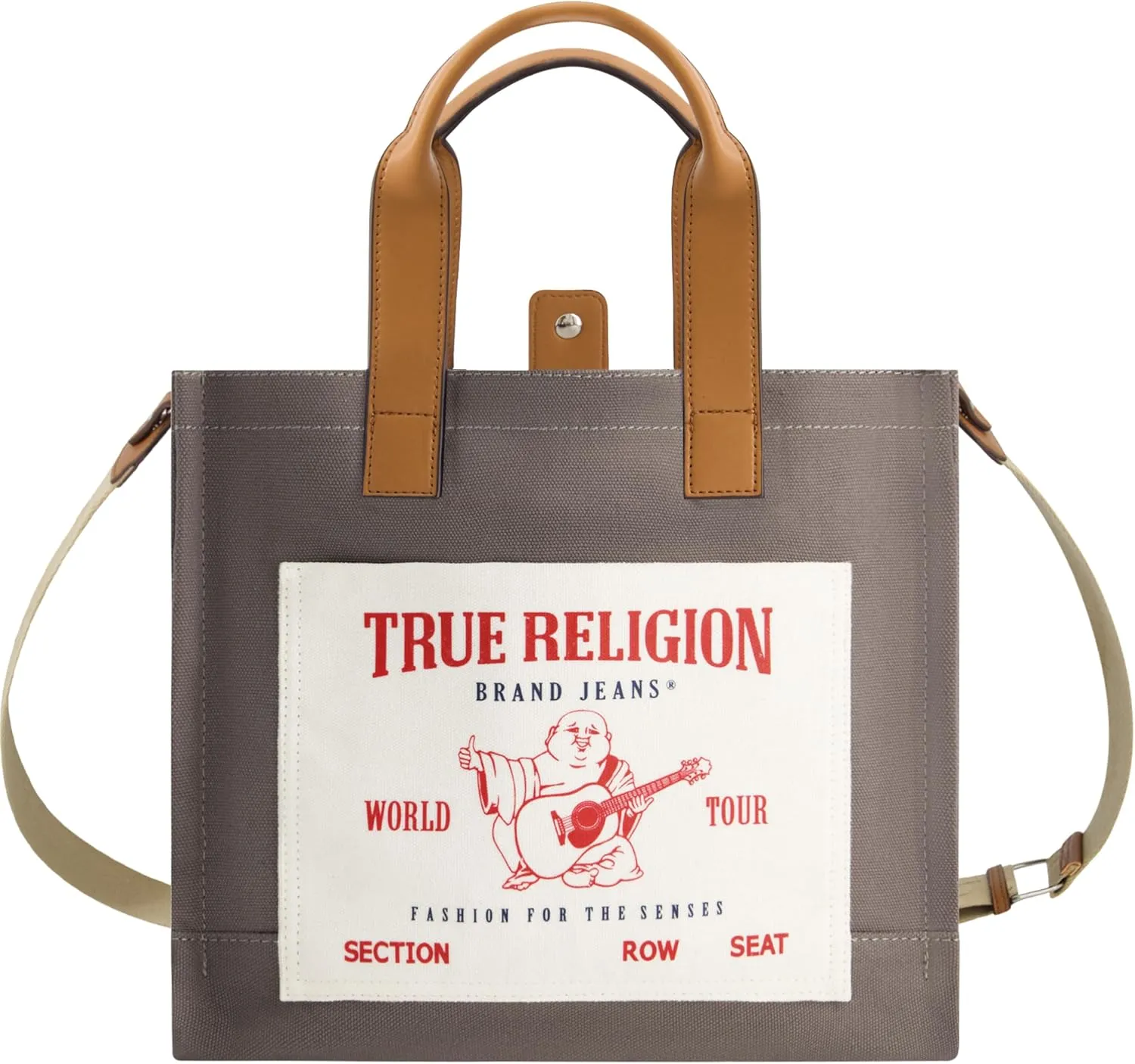 True Religion Tote, Women's Medium Travel Shoulder Bag with Adjustable Strap