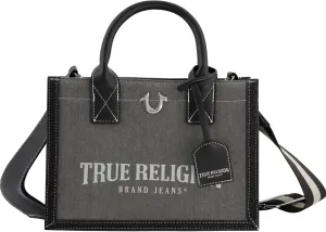 True Religion Women's Tote Bag, Medium Travel Purse Handbag with Adjustable Shoulder Strap and Horseshoe Logo