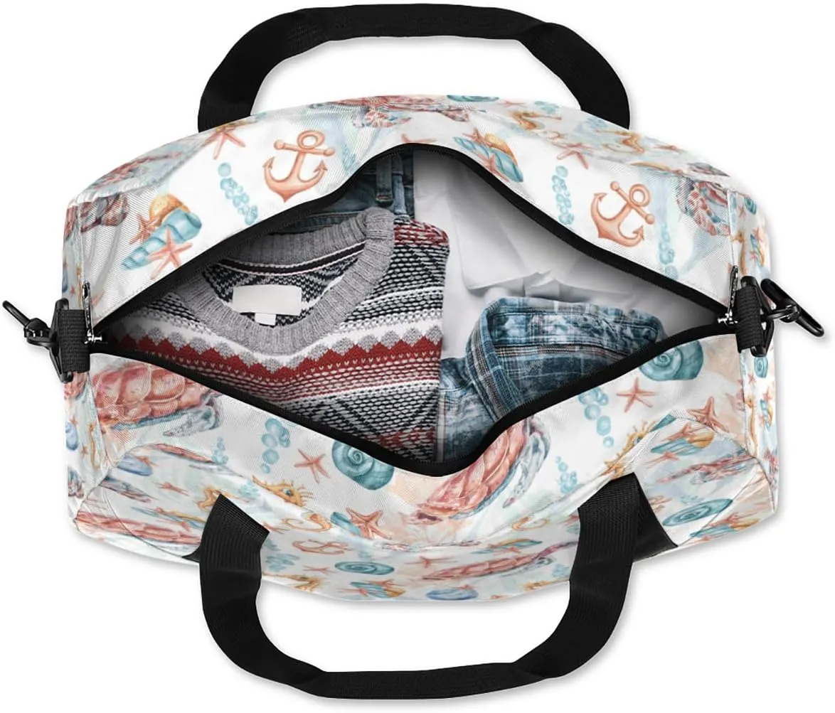 Turtles Seahorses Gym Bag, Duffle Bag, Weekender Bag, Duffel Bag, Overnight Bag, Travel Duffel Bag, Dance Bag, Tote Bag, Beach Bag, Pool Bag, Gym Duffle Bag, Carry on Bag