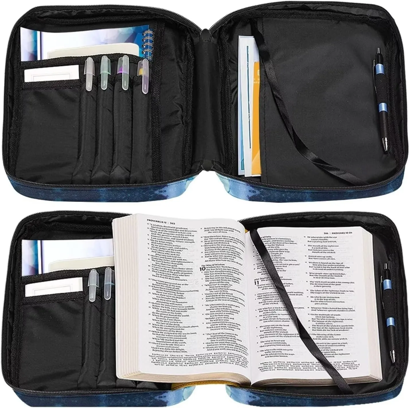 Uasibuni Extra Large Bible Cover Women Tote Bag Men Bible Carrying Case