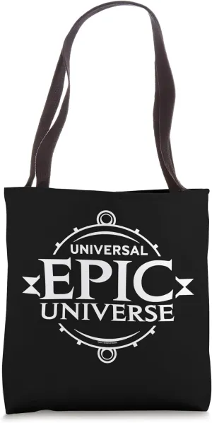 Universal Epic Universe Minimalist Logo White Tote Bag