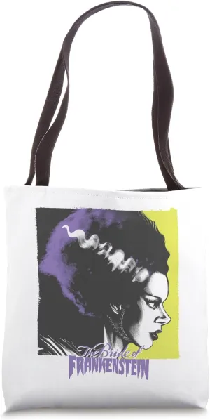 Universal Monsters Bride Of Frankenstein Profile Tote Bag