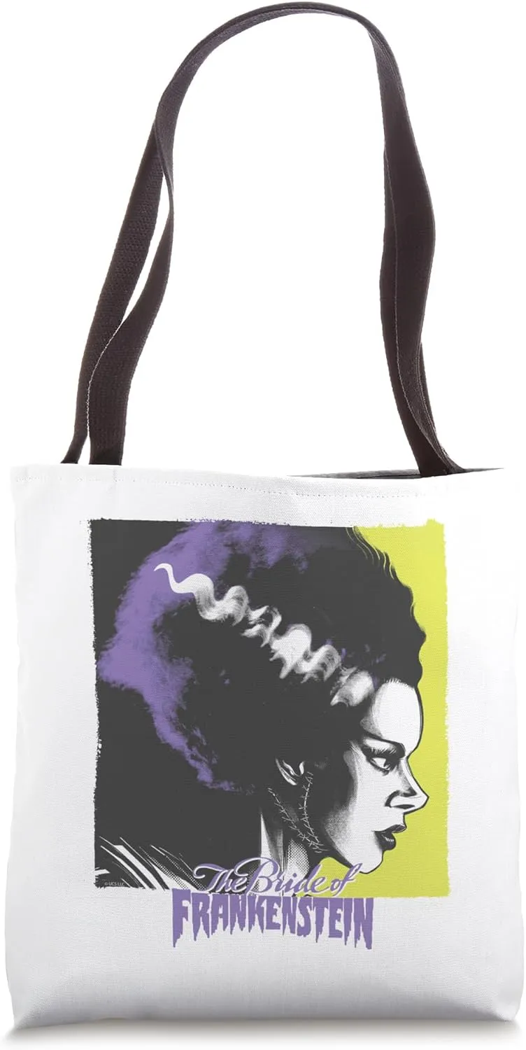 Universal Monsters Bride Of Frankenstein Profile Tote Bag