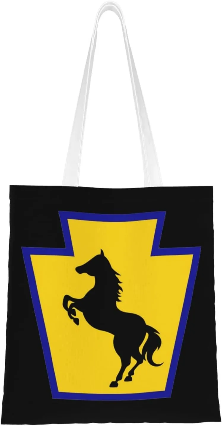 Us Army 55Th Maneuver Enhancement Brigade Tote Bag for Women Canvas Shopping Bags Reusable Beach Bag Grocery Bags Tote Shoulder Bag Gift Bags
