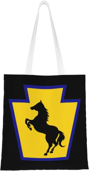 Us Army 55Th Maneuver Enhancement Brigade Tote Bag for Women Canvas Shopping Bags Reusable Beach Bag Grocery Bags Tote Shoulder Bag Gift Bags
