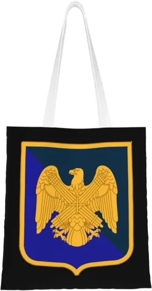 Us National Guard Bureau Ssi Tote Bag for Women Canvas Shopping Bags Reusable Large Capacity Casual Shoulder Handbags Grocery Bags DIY Gift Bags