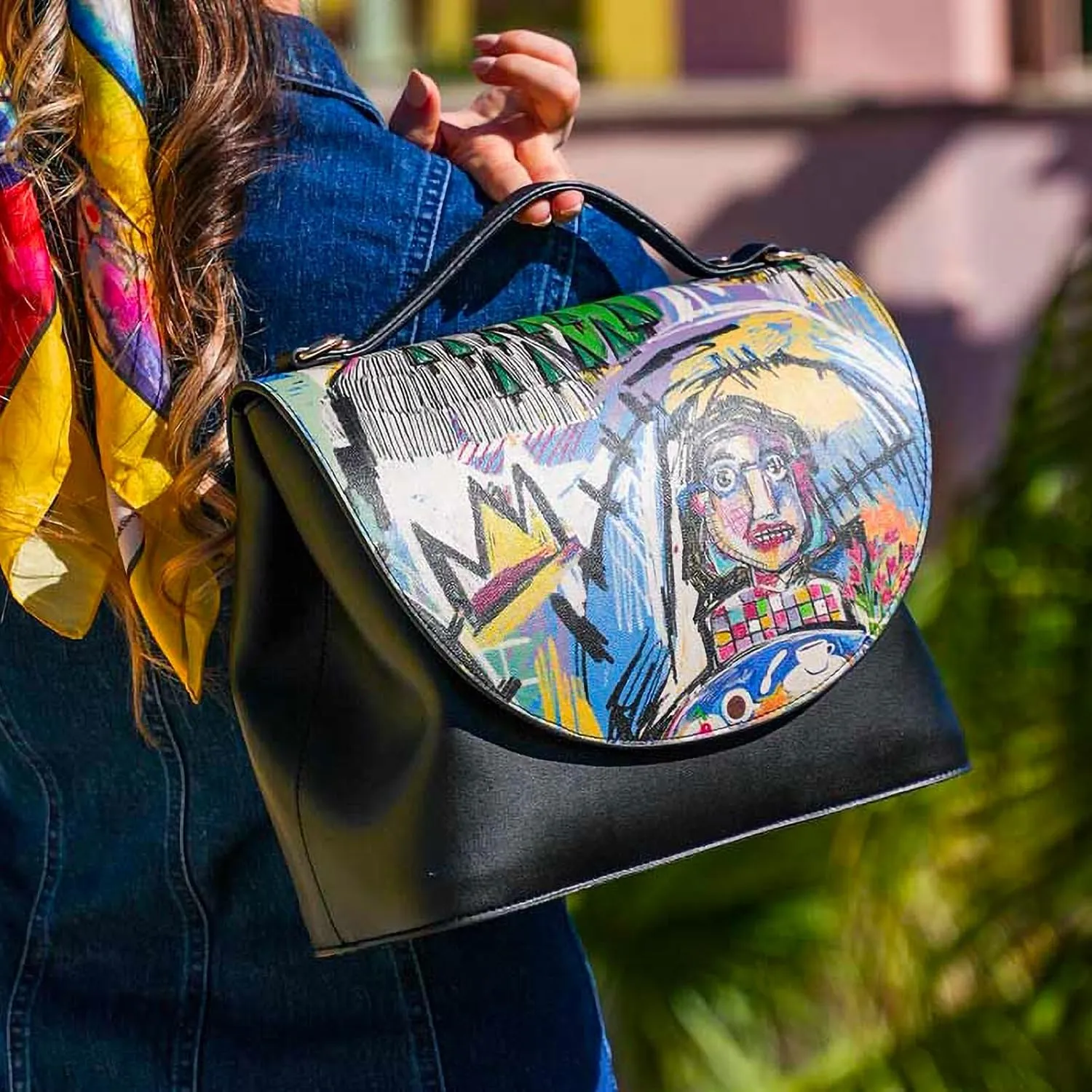 Vegan Leather Handbags for Women - Unique Design and Handmade Top-Handle Handbags