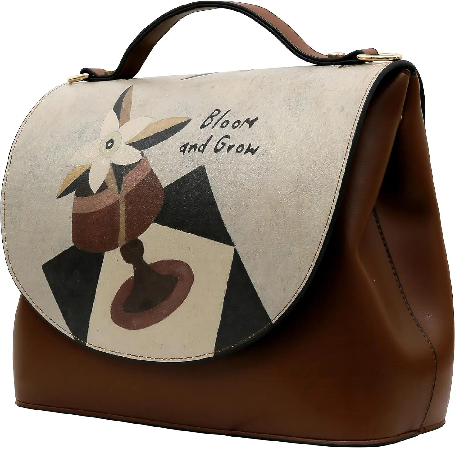 Vegan Leather Handbags for Women - Unique Design and Handmade Top-Handle Handbags