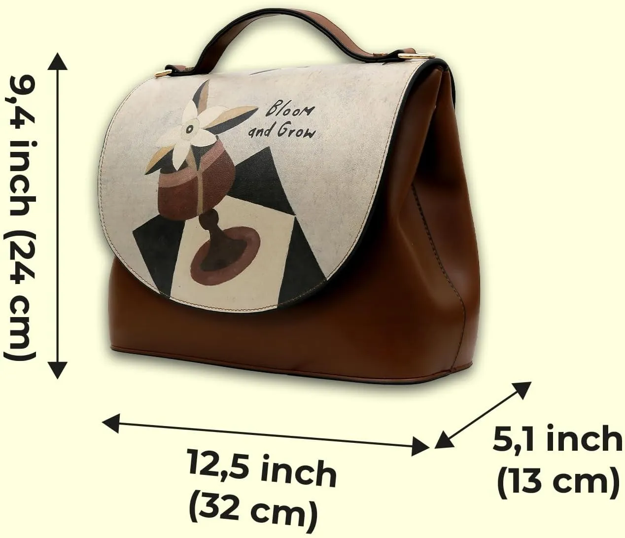 Vegan Leather Handbags for Women - Unique Design and Handmade Top-Handle Handbags