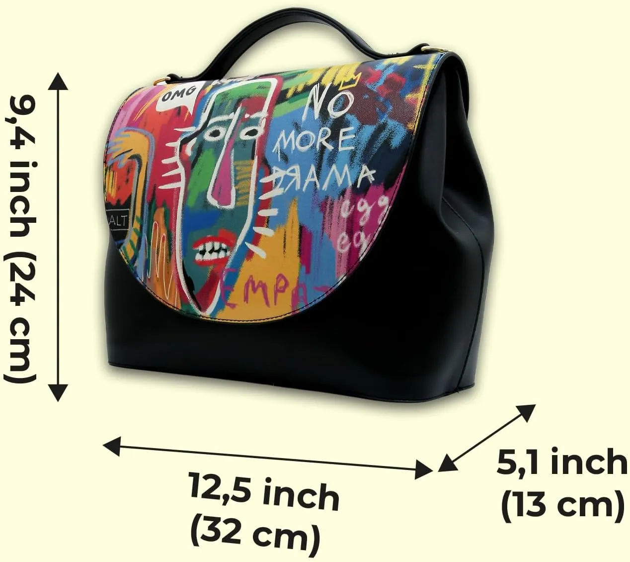 Vegan Leather Handbags for Women - Unique Design and Handmade Top-Handle Handbags