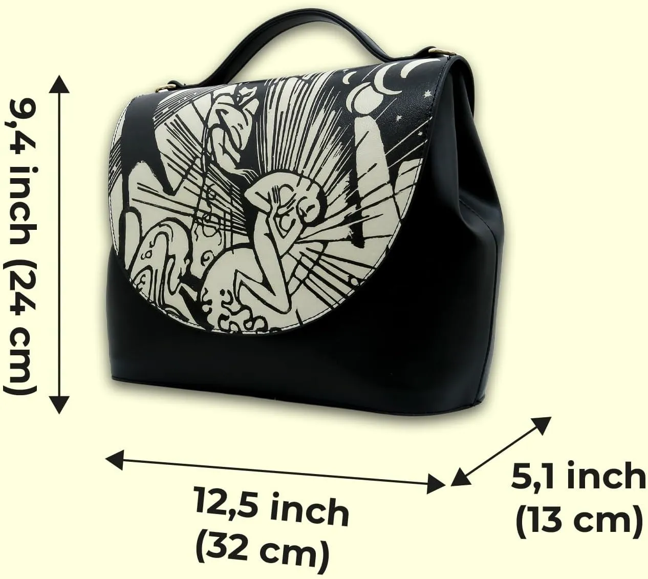 Vegan Leather Handbags for Women - Unique Design and Handmade Top-Handle Handbags