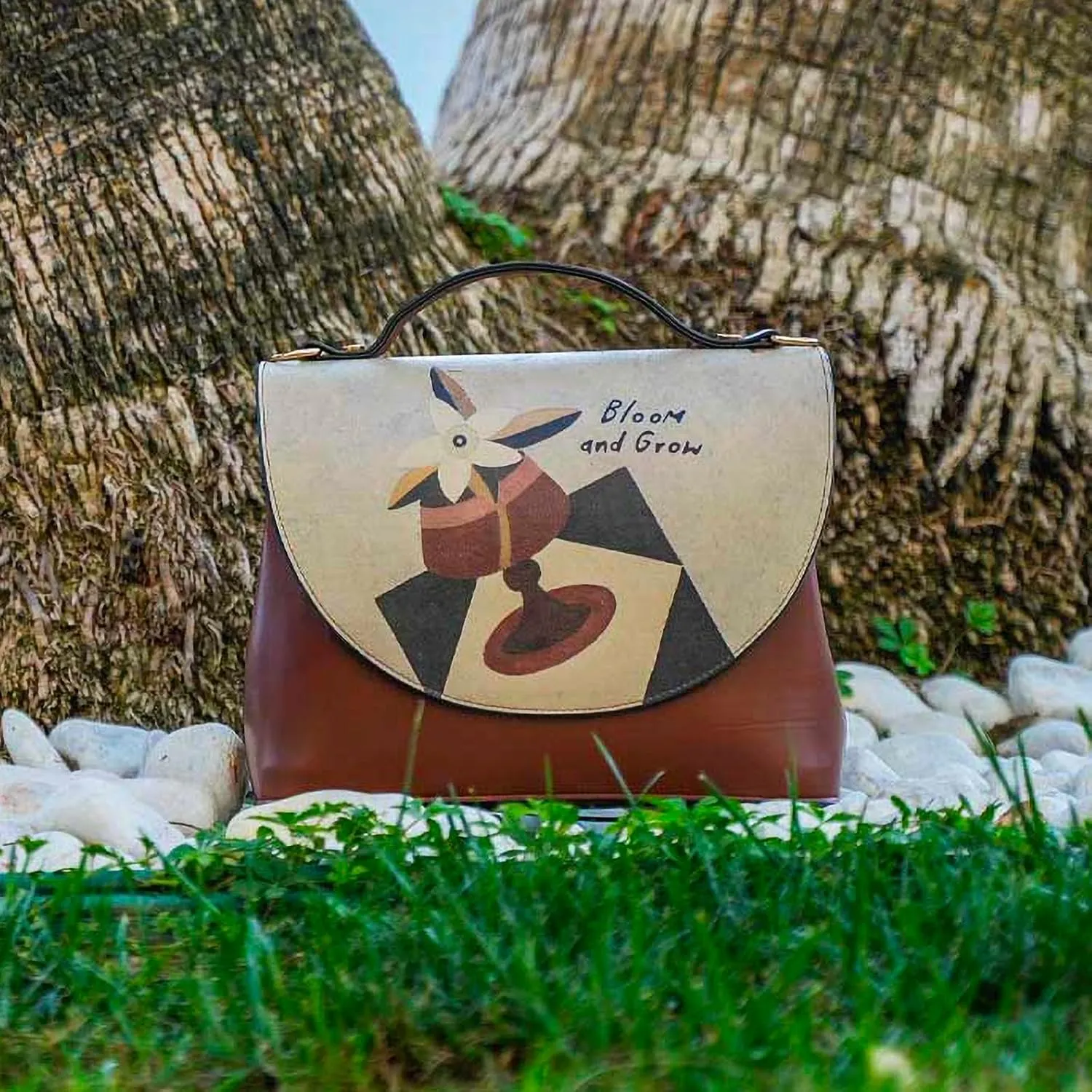 Vegan Leather Handbags for Women - Unique Design and Handmade Top-Handle Handbags
