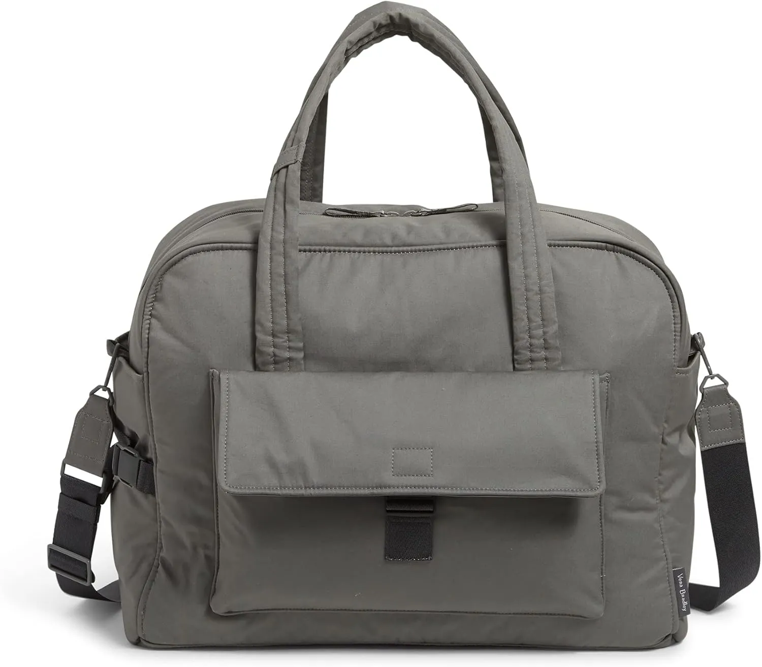 Vera Bradley Women's Cotton Utility Travel Bag, Galaxy Gray - Recycled Cotton, One Size