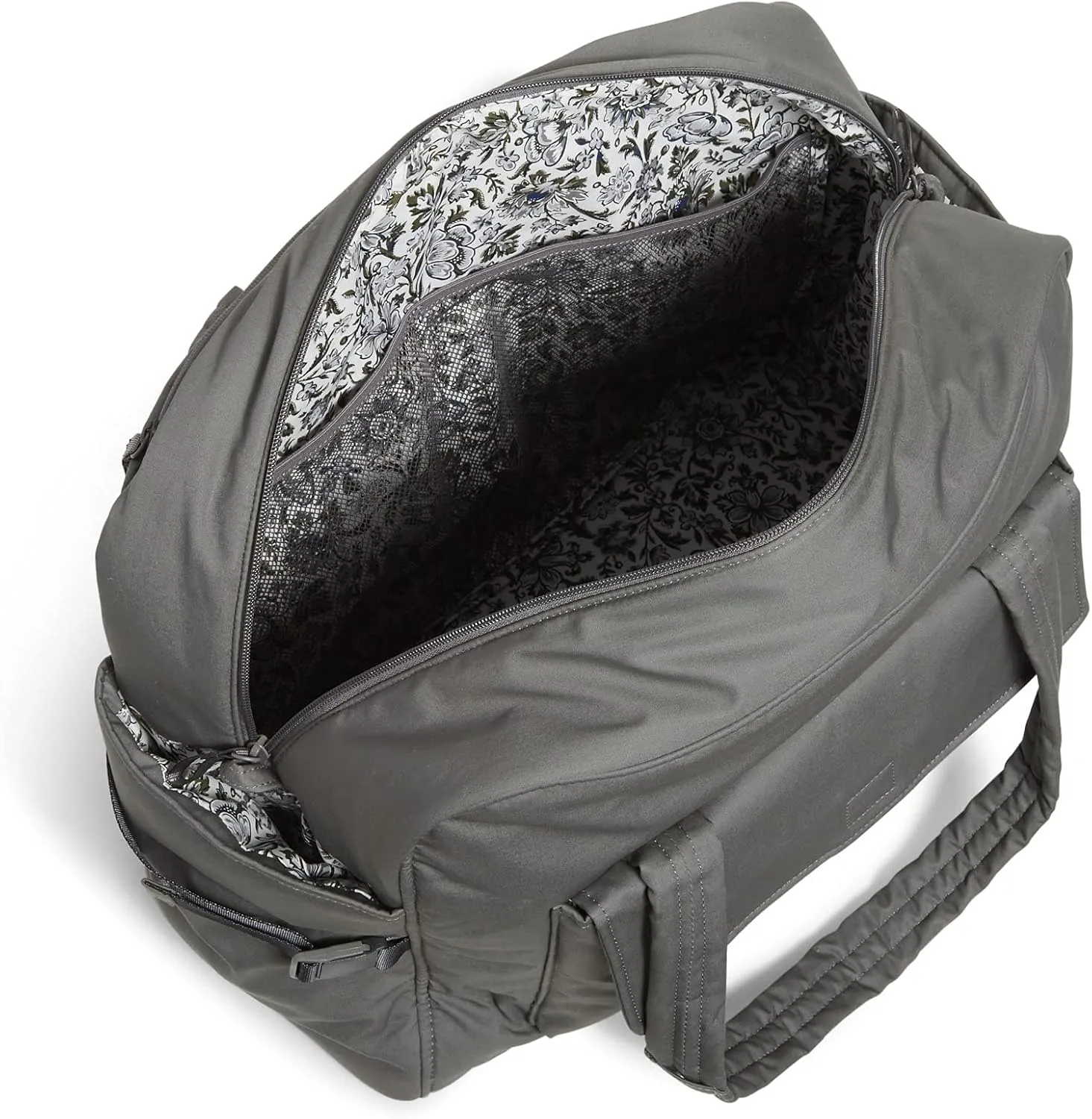 Vera Bradley Women's Cotton Utility Travel Bag, Galaxy Gray - Recycled Cotton, One Size