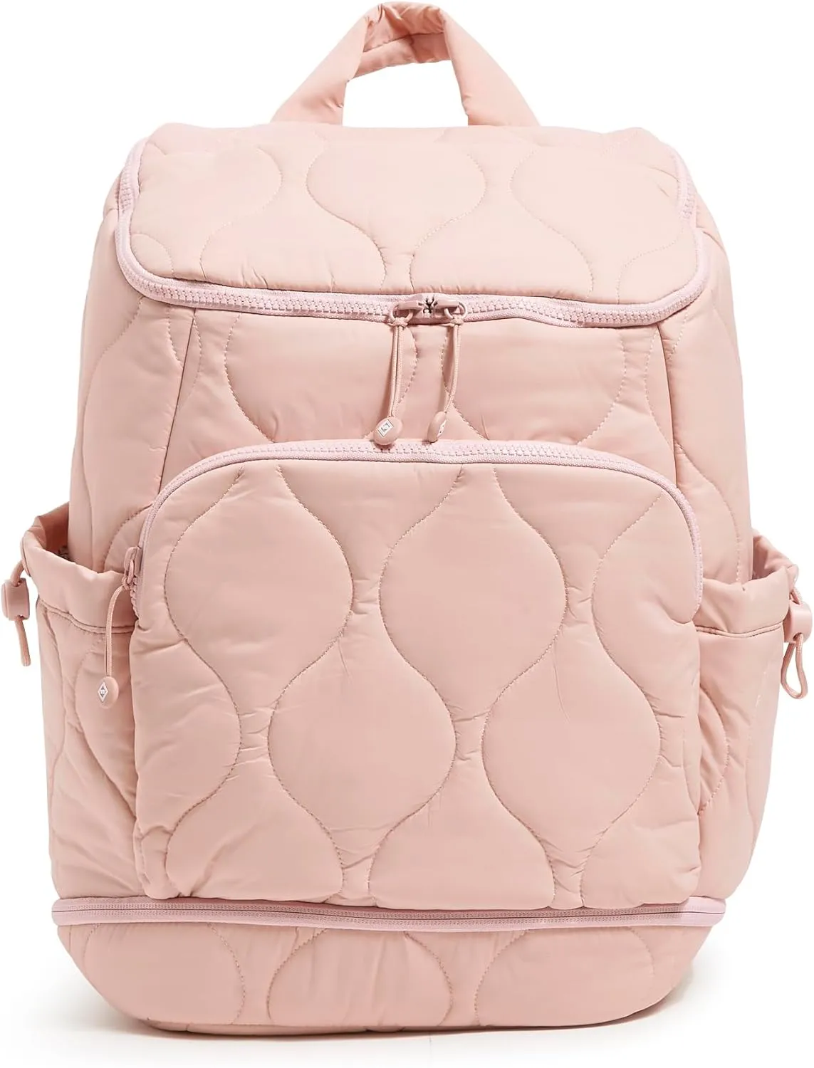 Vera Bradley Women's Featherweight Commuter Backpack Travel Bag, Rose Quartz, One Size