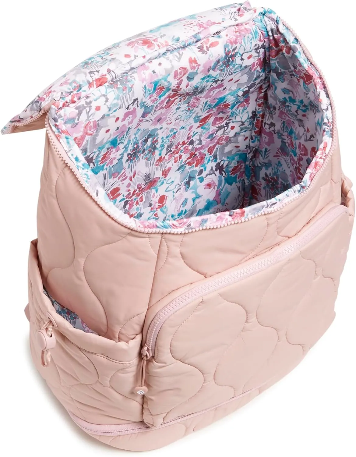 Vera Bradley Women's Featherweight Commuter Backpack Travel Bag, Rose Quartz, One Size