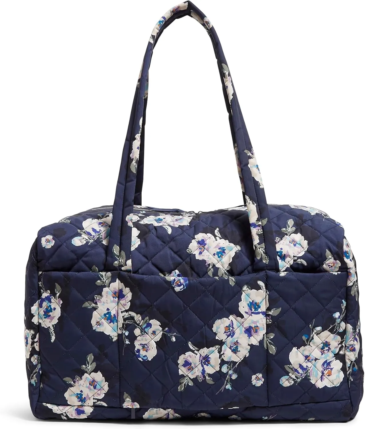 Vera Bradley women's Performance Twill Medium Travel Duffle Bag, Blooms and Branches Navy, One Size