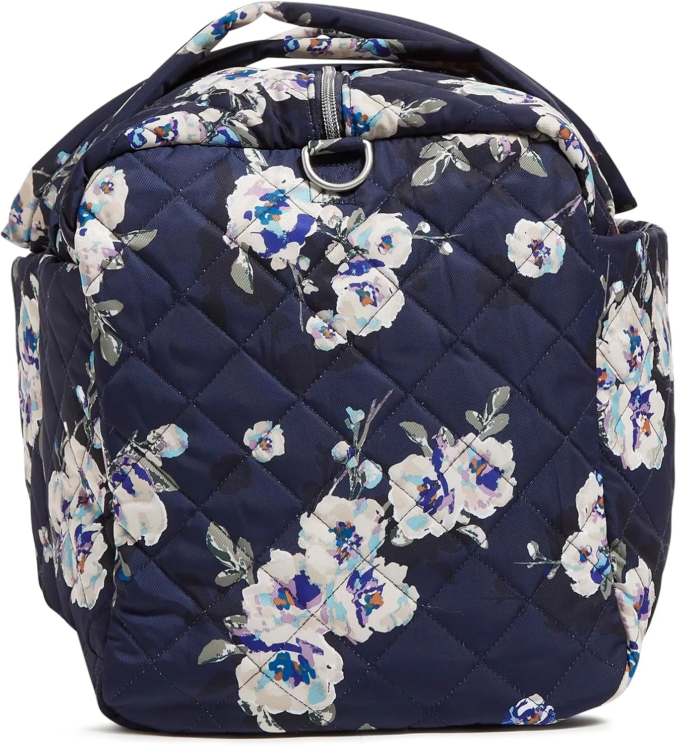 Vera Bradley women's Performance Twill Medium Travel Duffle Bag, Blooms and Branches Navy, One Size