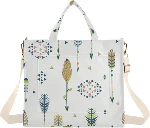 VIGTRO Corduroy Tote Bag for Women Crossbody Bags Shoulder Handbag, Messenger Bag Purse with Adjustable Strap Size S/M