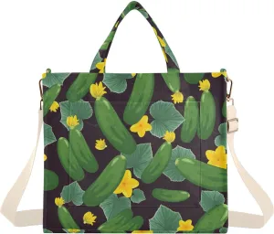 VIGTRO Corduroy Tote Bag for Women Crossbody Bags Shoulder Handbag, Messenger Bag Purse with Adjustable Strap Size S/M